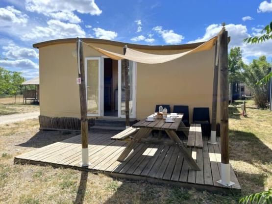 Trekkershutten 18m²  - 2 slaapkamers - zonder privé sanitair