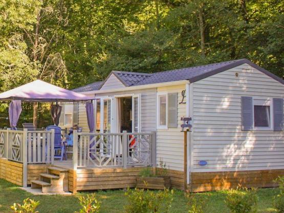 Mobil BEYNAC Premium 2 slaapkamers, airconditioning, vaatwasser TV 160cm bed