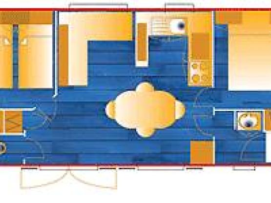 Stacaravan 31m² (type 2)