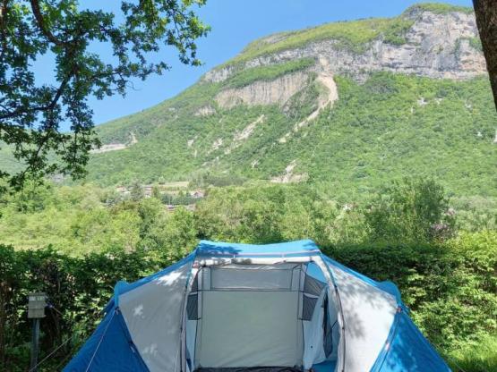 Klaar om te kamperen tent