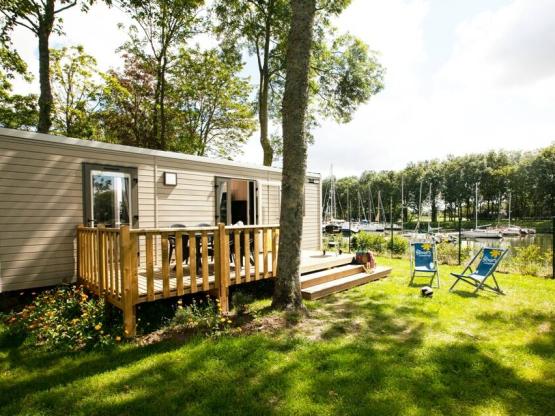 Mobile Home Premium 23m² - 1bed - Badkamer WC gescheiden - Terras - TV