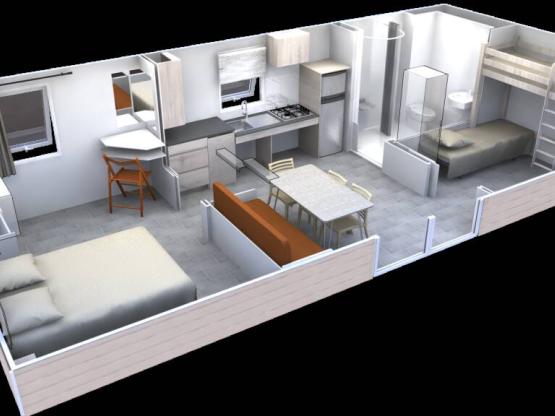 Stacaravan  GRAND ESPACE (voor mindervaliden)