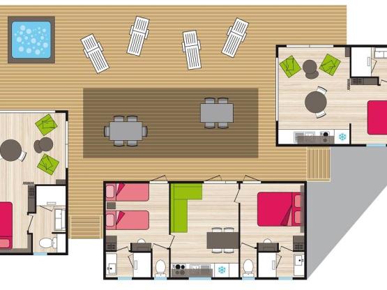 Premium - Les Gorges d'Héric - 75 m2 - 4 slaapkamers - 4 badkamers - spa -