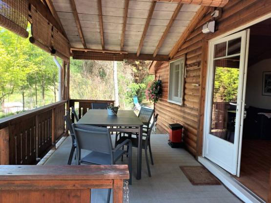 Houten chalet met eigen SPA