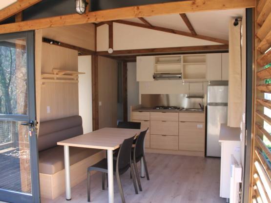 Chalet 2 slaapkamers + terras 35m²