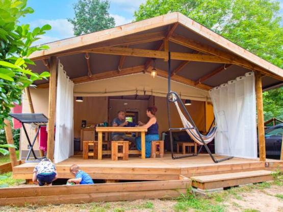 Ecolodge Cotton Confort 35m² 2 Slaapkamers + 11m² overdekt terras + TV