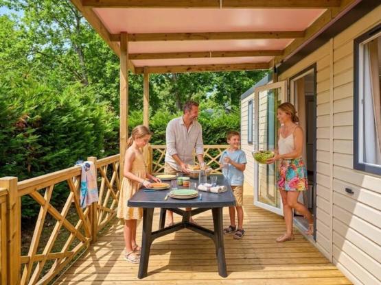 Mobil-Home Modulo - 2 slaapkamers met airconditioning en televisie