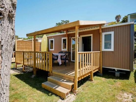 Mobil-home TRIBU+, 28m2, 3 kamer, Half Overdekt terras