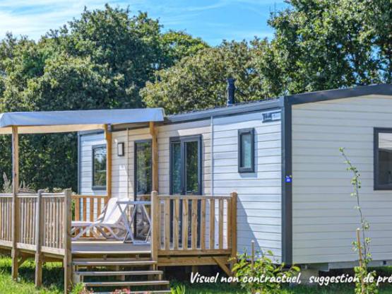 Premium Stacaravan 28m² - 2 slaapkamers + TV + Terras