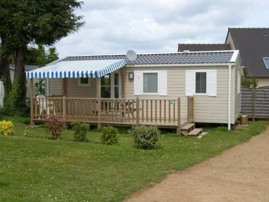 Mobil home 2 chambres 33m² avec Dressing + terrasse - Petite vue mer