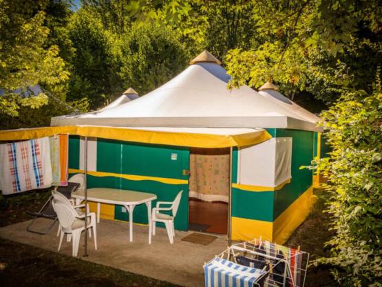 Bungalowtent Pagan Standard 25m² - 2 slaapkamers - met sanitair