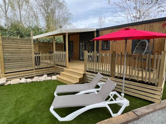 Premium stacaravan "SPA" 6 personen Airconditioning 3 slaapkamers 2025