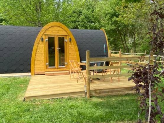 Houten hut ongebruikelijke accommodatie