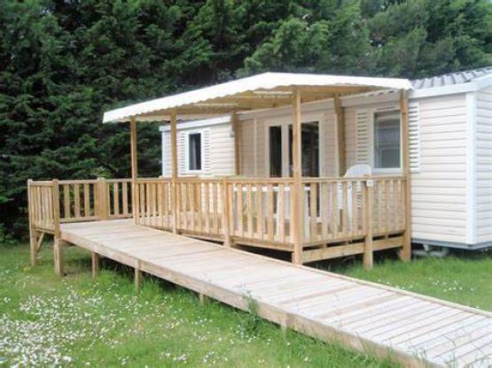 NIEUW// HomeFlower Premium 29 m² PMR - 2 slaapkamers + halfoverdekt terras + vaatwasser + tv + A/C -