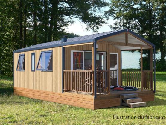 NEW // Mobil-Home Bergame Confort 32 m² (2 chambres) + Terrasse