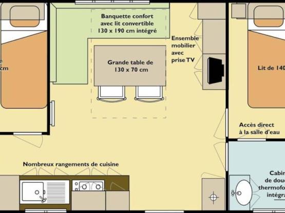 Mobil Home Super Mercure - 2 chambres