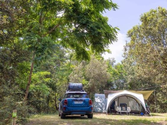 Staanplaats met elektriciteit + privé sanitaire / S