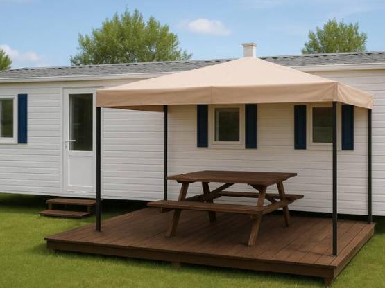 Titania stacaravan - 24m2 + 15m2 terras - 2 slaapkamers