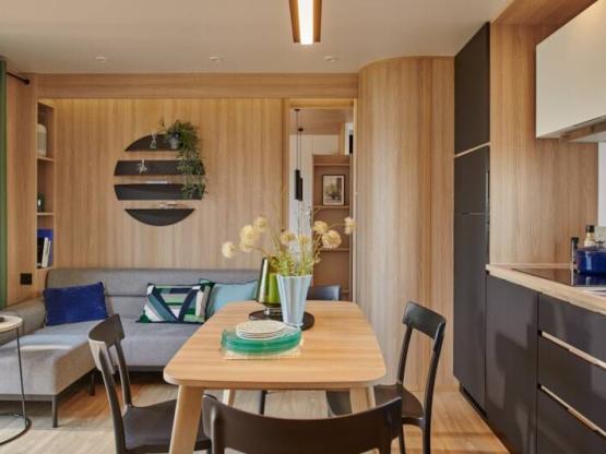 TAOS Luxe 40m2 terrasse couverte + Jacuzzi privatif - 6 pers / 2 sdb - A/C + Kit linge inclus