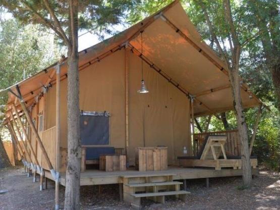 Tente Premium Bahamas 6 48m² - 3 chambres (dimanche)