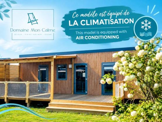 AVEC CLIM Cottage OLYMPE 35 m² - 2 Chbres - 2SDB - 2WC-Equipement Haut de gamme + Terrasse XXL