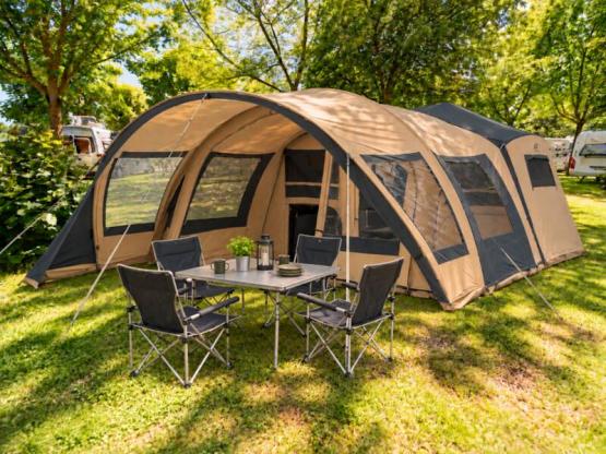 Glamping-tent voor 6 personen - Volledig uitgeruste tent