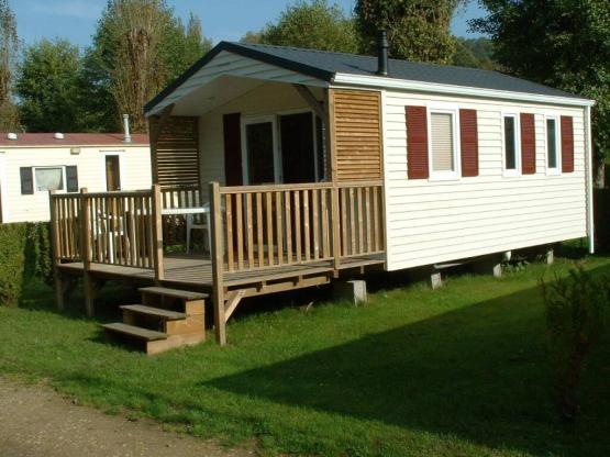 Mobile-Home - COMFORT - 1 Bedroom - TV - Semi-covered terrace