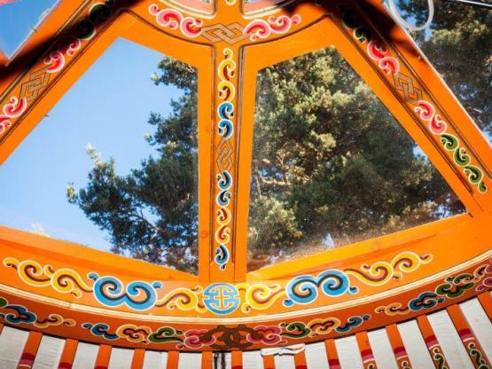 Traditionele Mongoolse Yurt 20m ² + terras