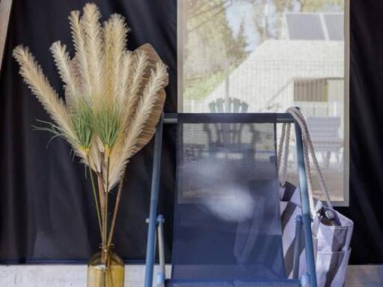 Safari Lodge 37 m2 (geen sanitair), 2 slaapkamers, overdekt terras