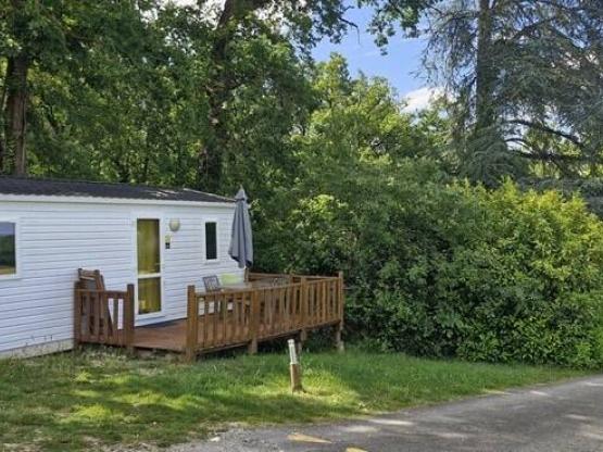 Comfort mobilhome 21m², 2 slaapkamers, prachtig uitzicht op het platteland