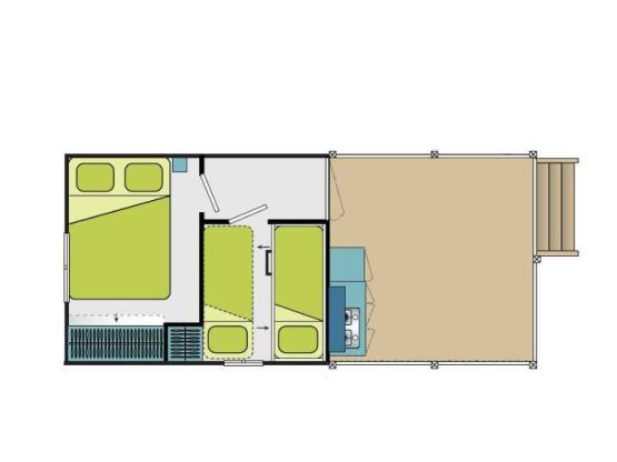 Mobil-home Nature ohne Sanitäranlagen