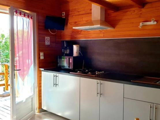 Chalet Tradition 4 personnes confort 21m² (1 Kamer + Mezzanine + terras)