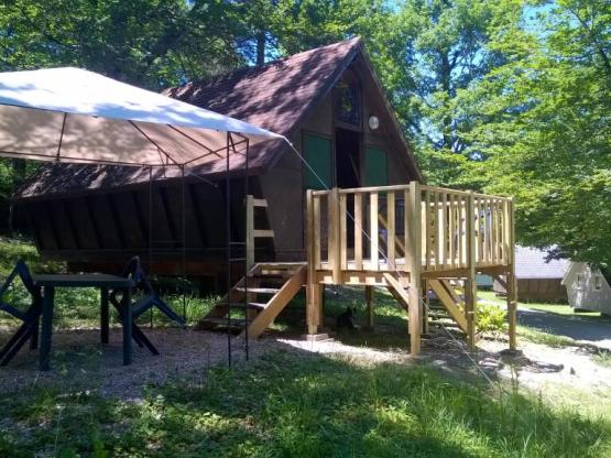 Hut op palen - Terras