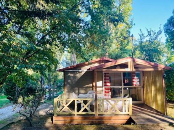 Chalet Bouleau Standaard 20m² - 2 slaapkamers + Overdekt terras 10m²