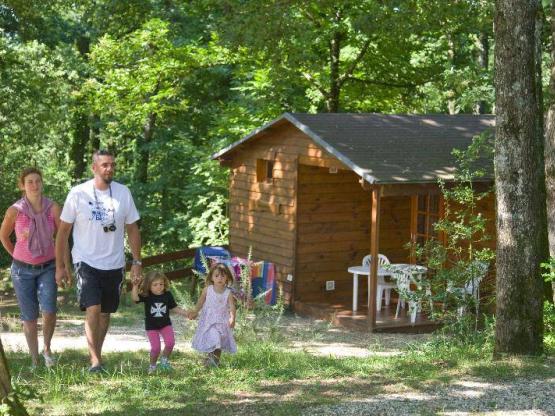 Chalet Cabane trappeur CONFORT 35m² - 2 slaapkamers + overdekt terras