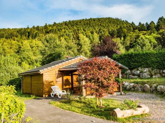 8.Houten chalet bergen geschikt voor minder validen 35m² met terras