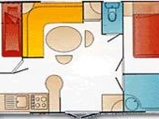 Stacaravan 2 Chambres
