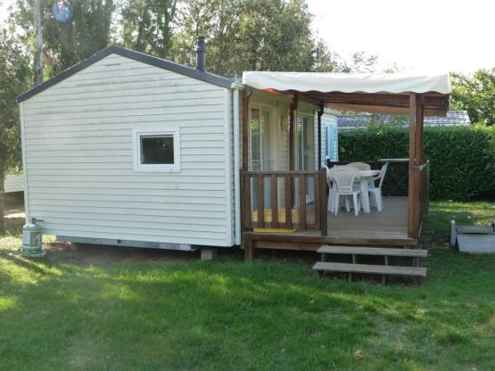 Stacaravan 2 kamers 30m² + overdekt terras 14m²