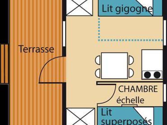 Bungalow Isabelle (zonder privé sanitair)