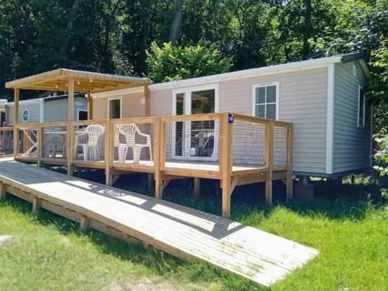 Mobil-home PMR Confort 27m² 2 chambres + TV + terrasse