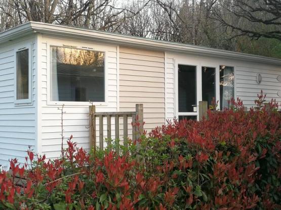 Stacaravan DUO - 2 kamers, 2 badkamers, Afwasmachine, 43,5m² met terras