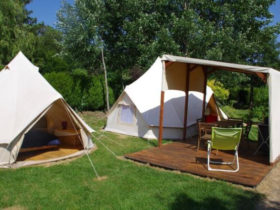 Nomadische tent 36m² 2 Kamers + Terras 10m² - Geen eigen sanitair