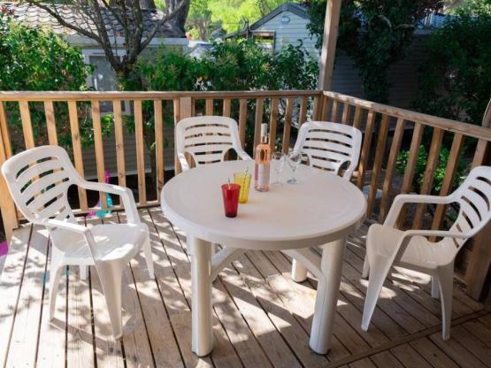 Stacaravan Lodgia 24 m² (2 Kamers) + terras + TV