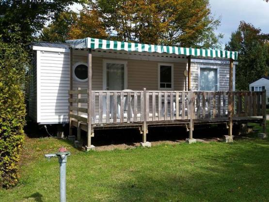 Stacaravan Confort 29 m² - 3 slaapkamers - overdekt terras