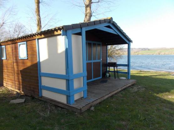 Houten bungalow + WC 20 m²