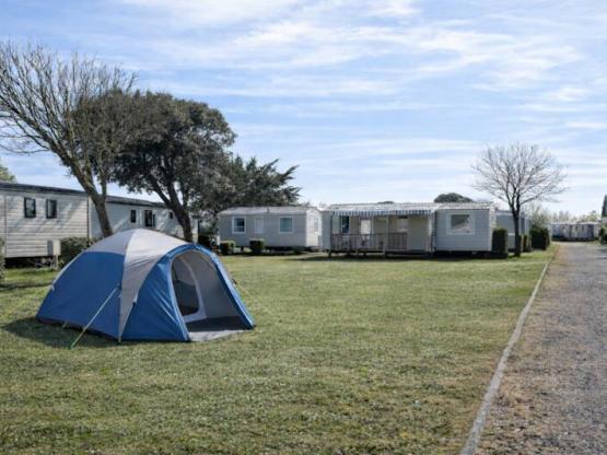 Standplaats : auto + tent / caravan of kampeerauto + elektriciteit