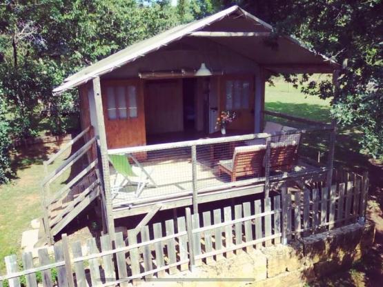 Blokhut Lodge Neergestreken 39m² 2 kamers 5 personen - Verhuur van zaterdag op zaterdag in de maanden juli en augustus.