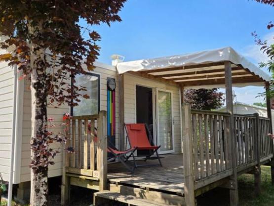 Stacaravan Ibiza Solo 20m² + overdekt terras - optionele airconditioning