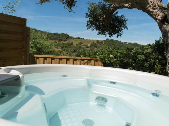 Cabane Lodge  Cosy Premium 38m² (2 kamers) - overdekt terras - jacuzzi