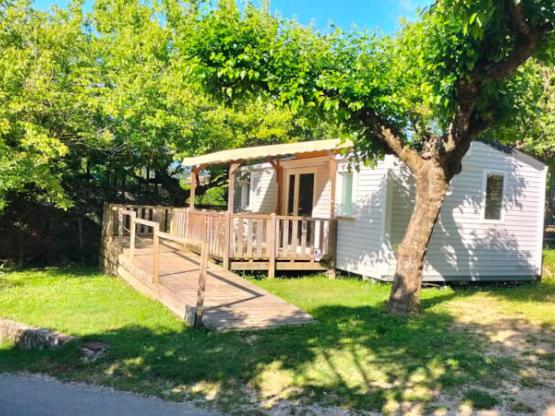 Stacaravan voor mindervaliden.